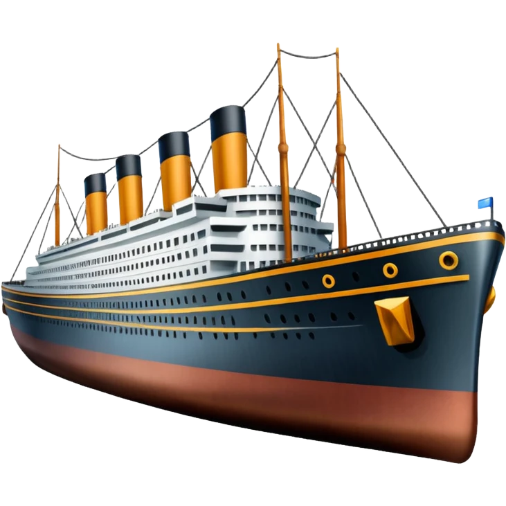 a titanic vessel emoji