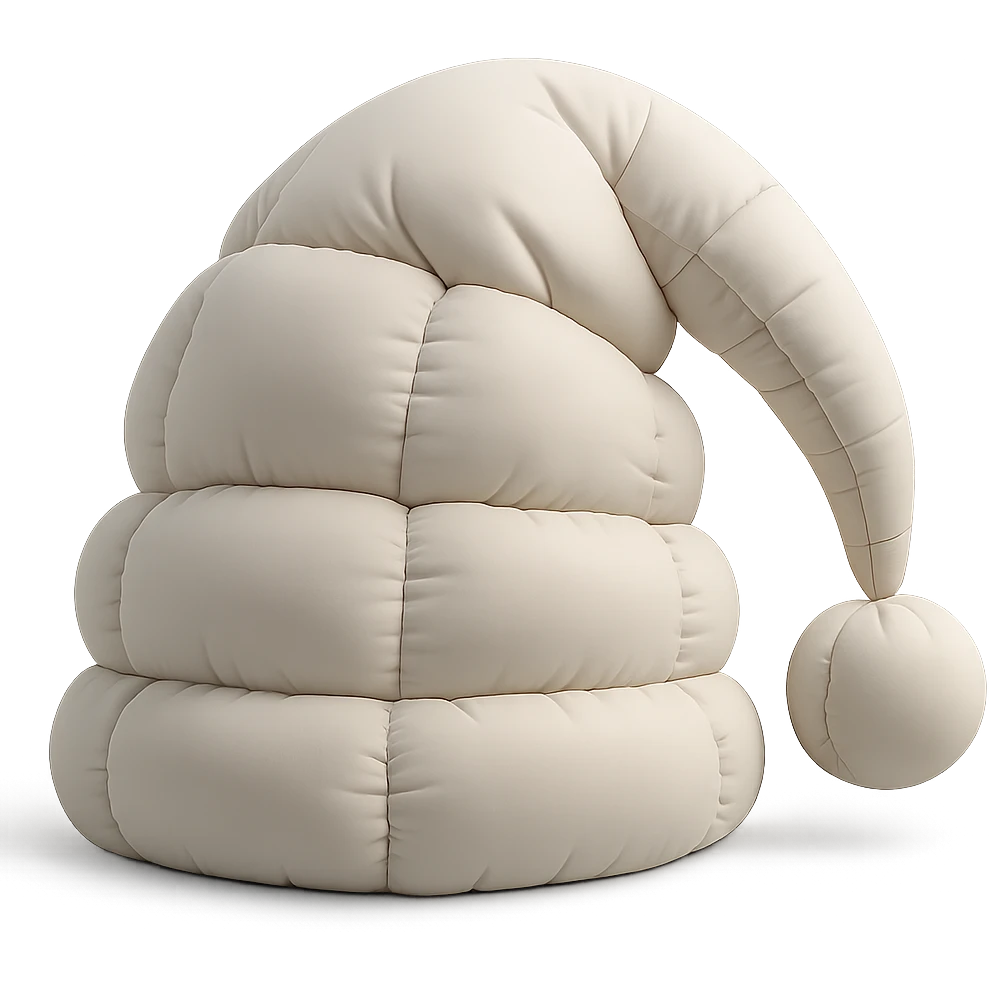 sleep cap in cushion style emoji