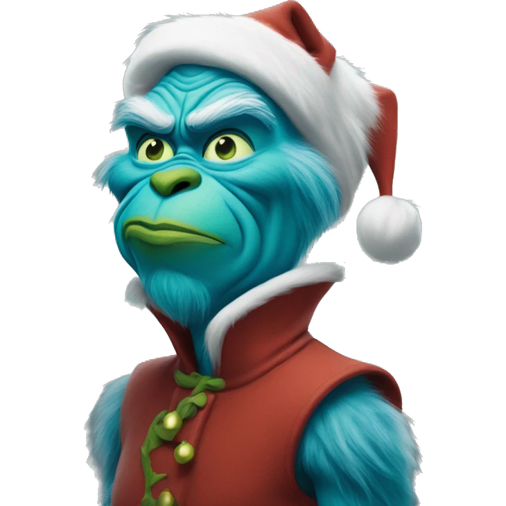 Grinch but it’s blue emoji