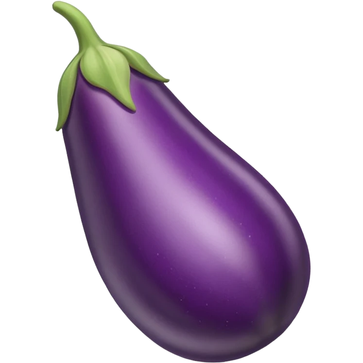 Eggplant with cream emoji
