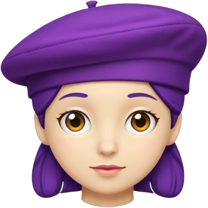 a purple berret emoji