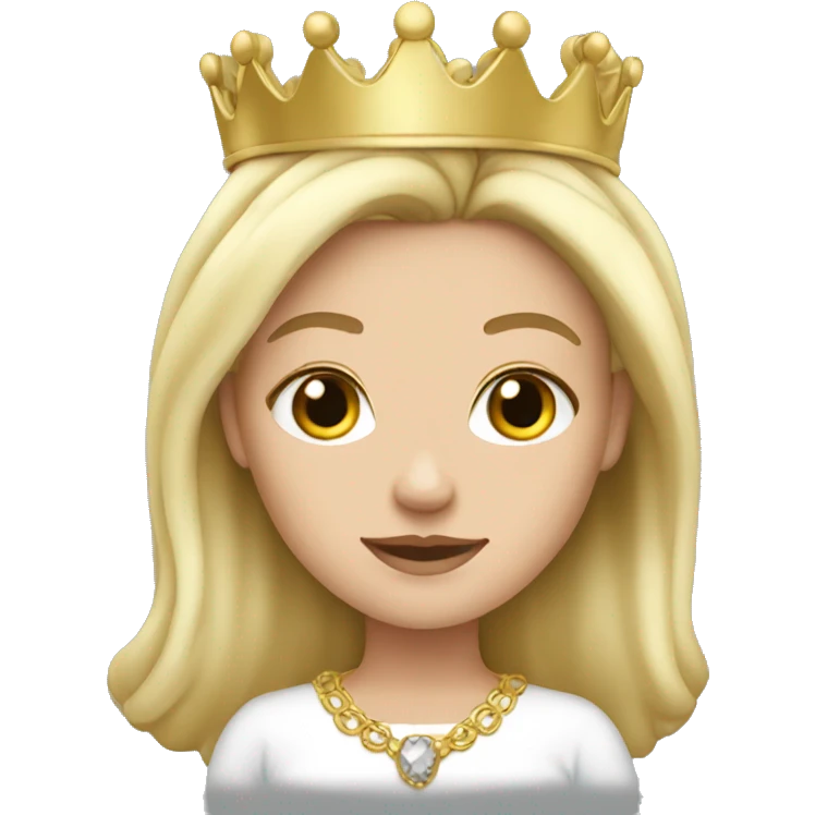Queen white girl emoji