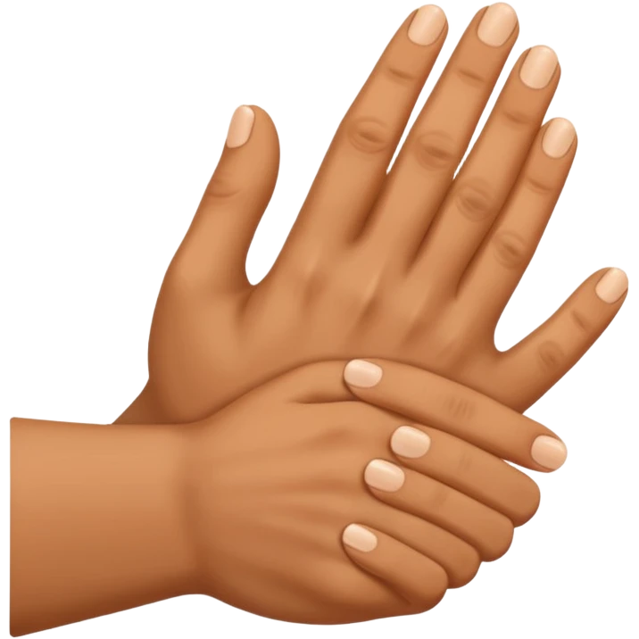 Hand on shoulder emoji