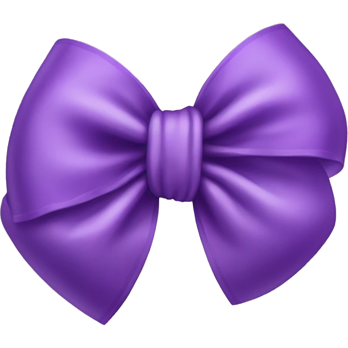 Violet bow emoji