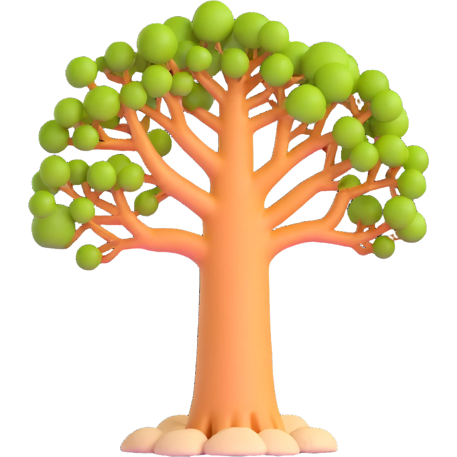Madagascar baobab tree emoji