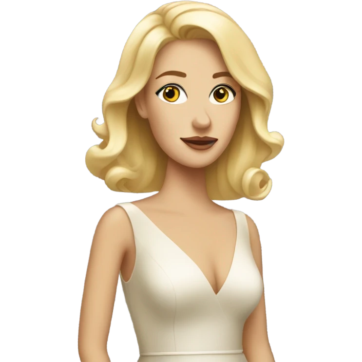 Blonde With Gown emoji