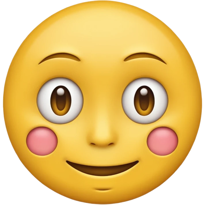 awkward forced Half smile smirk yellow circle face emoji emoji