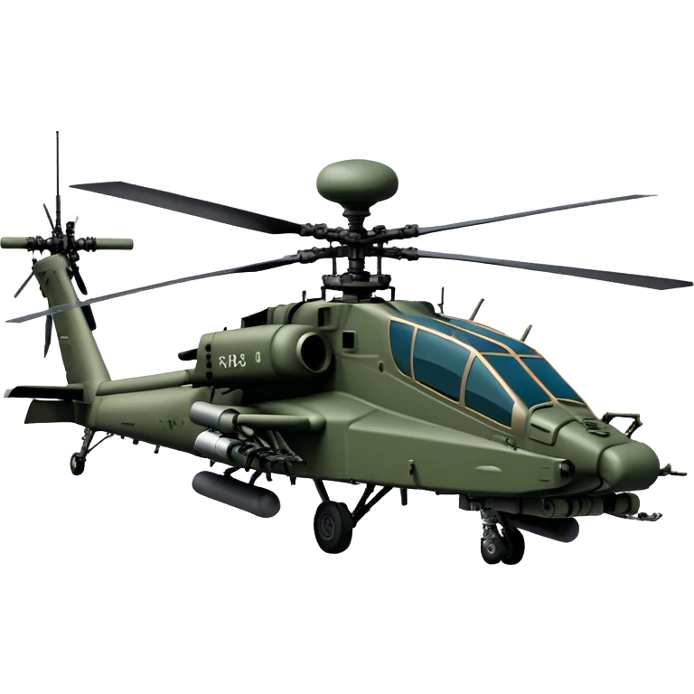 AH-64E Apache - Boeing (Model Year: 2021) (Iconic army green) emoji
