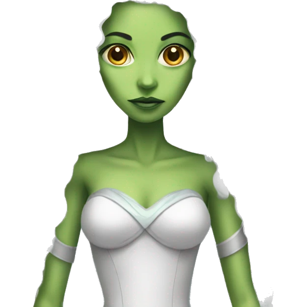 Alien princess emoji