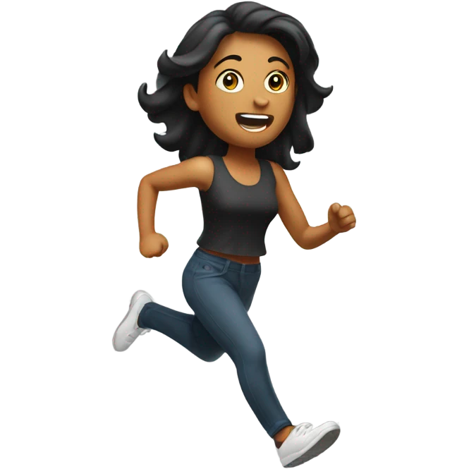 Woman running away emoji