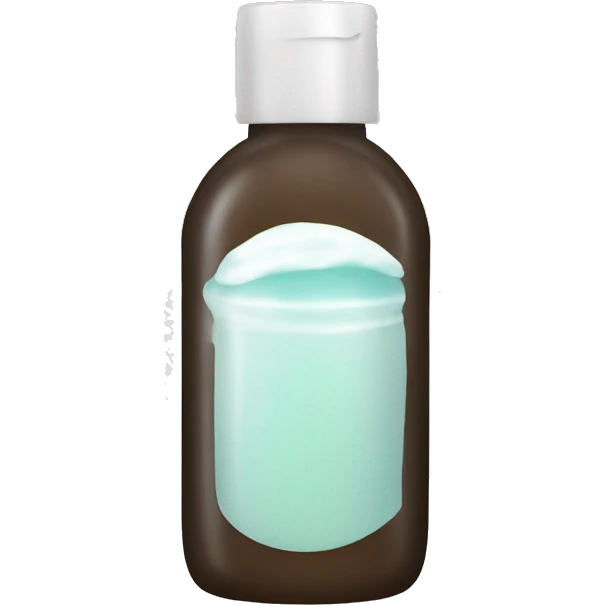bottle of scalp scrub emoji
