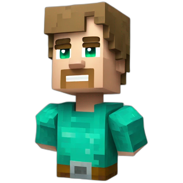 Minecraft steve emoji