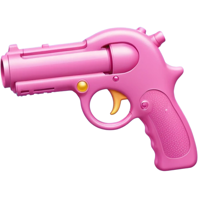 a bubble gun that shoots out hearts, with heart bubbles shooting out all around it emoji