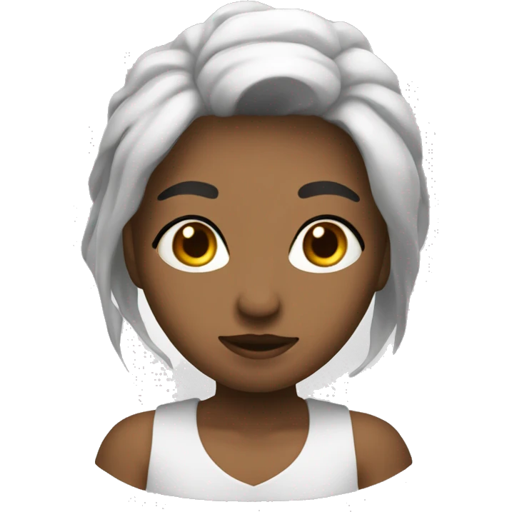 Девушка с маской emoji