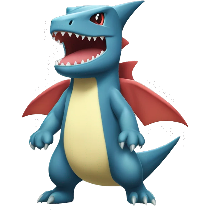 Sharpedo-Charmeleon-Gible-Larvitar-Fakémon Full Body emoji