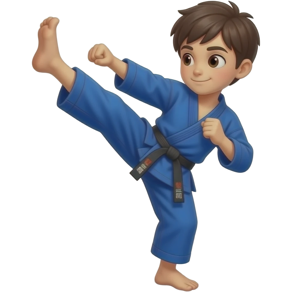 Boy karate kid emoji