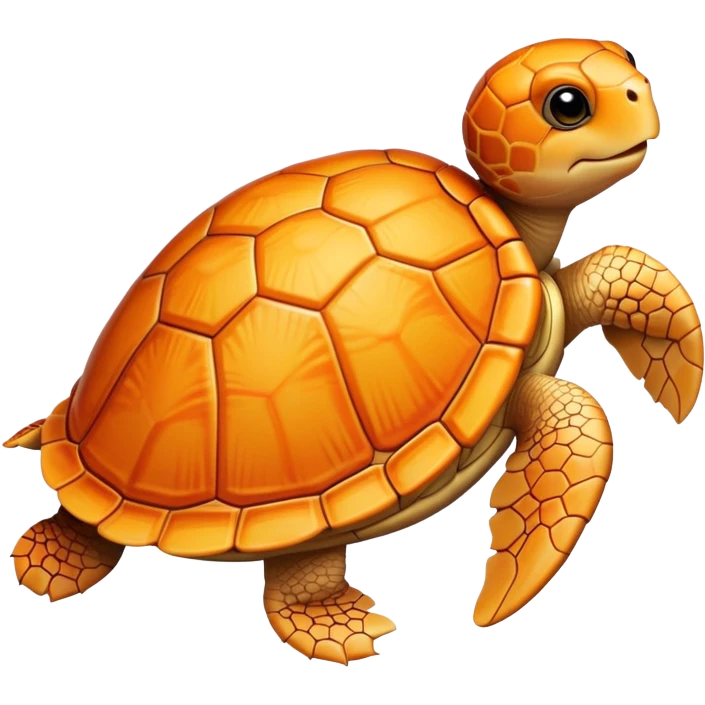 Light orange turle emoji