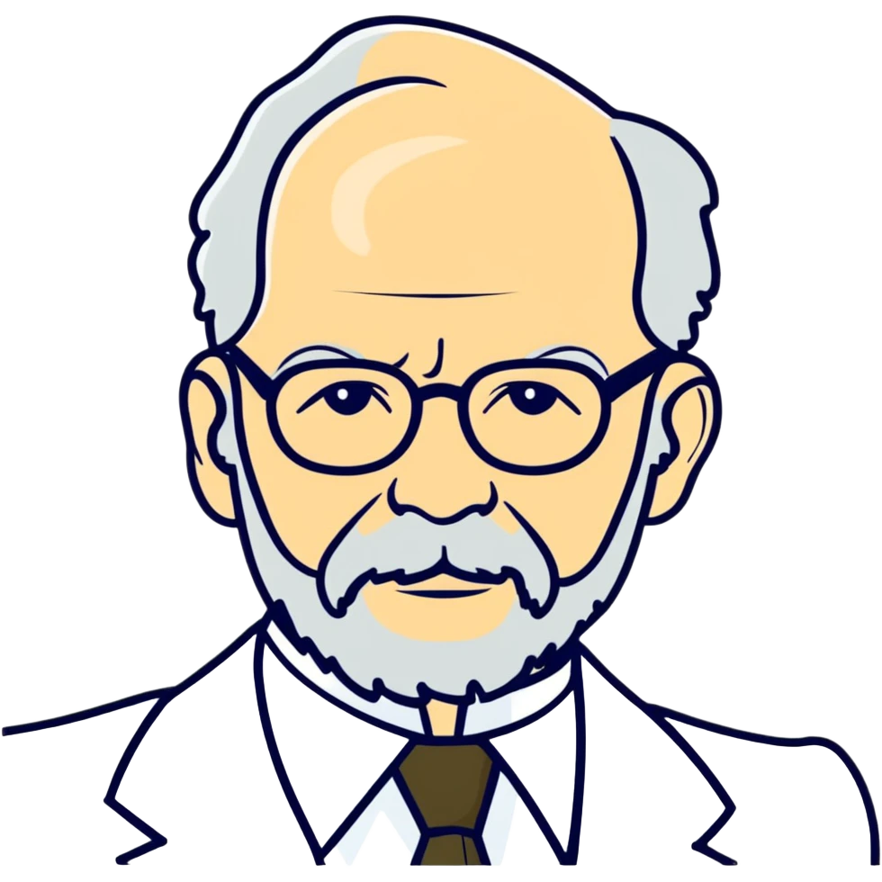 cartoonish sticker of Edmund Husserl emoji