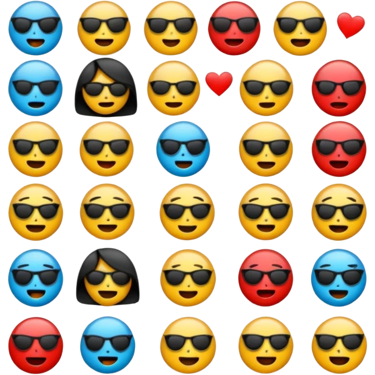 several emoticons related to rock music emoji