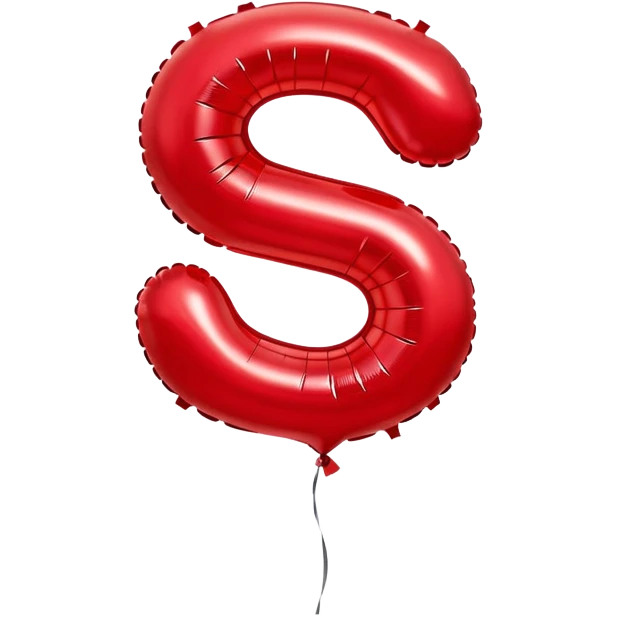Balloon in shape of 6 emoji
