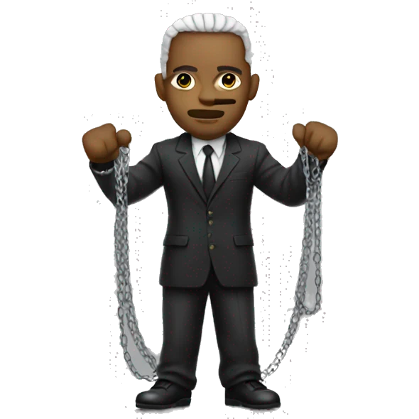 Gangster w chains emoji