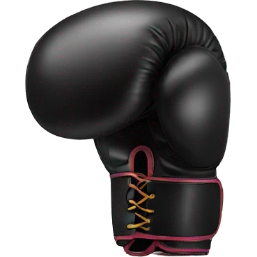 black boxing glove emoji