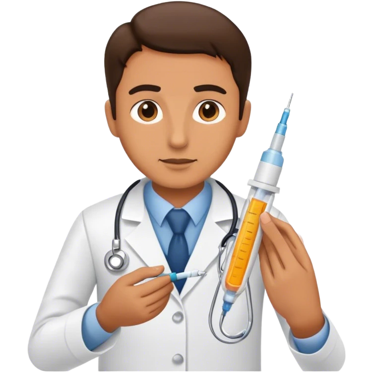 Doctor giving injections emoji