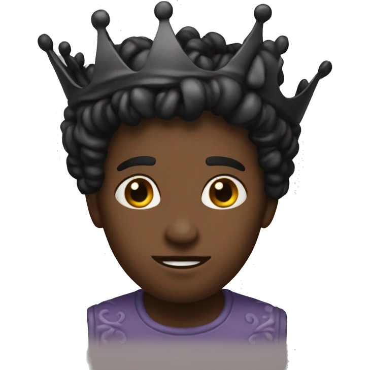 Couronne noir emoji