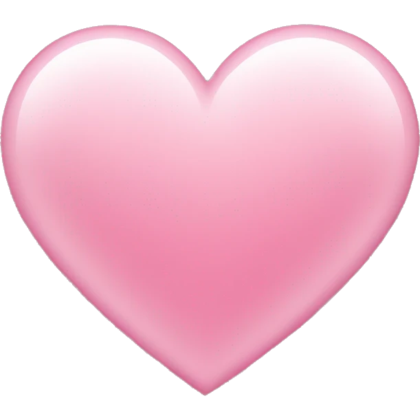 pretty pink heart emoji