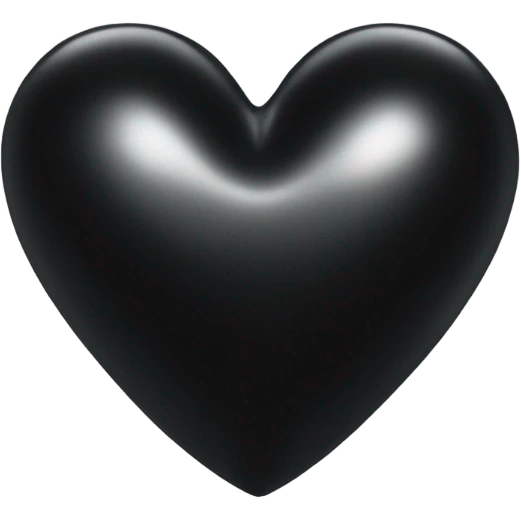 Black heart emoji