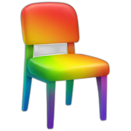 Jonathan Toews as rainbow colored chair emoji