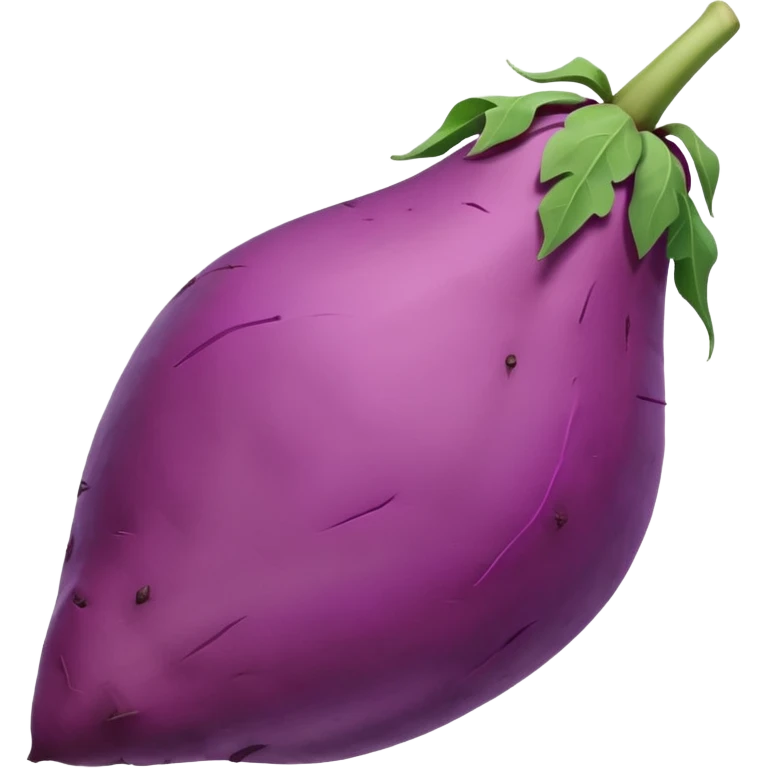 pointy purple sweet potato no green part emoji