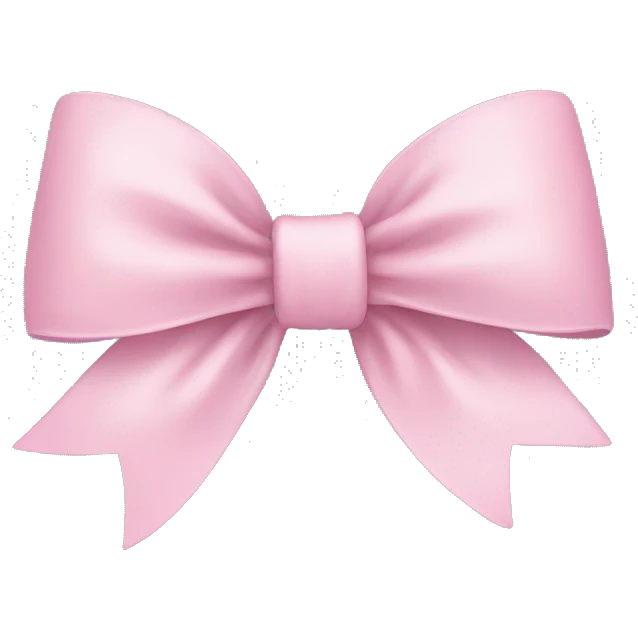 baby pink bow emoji