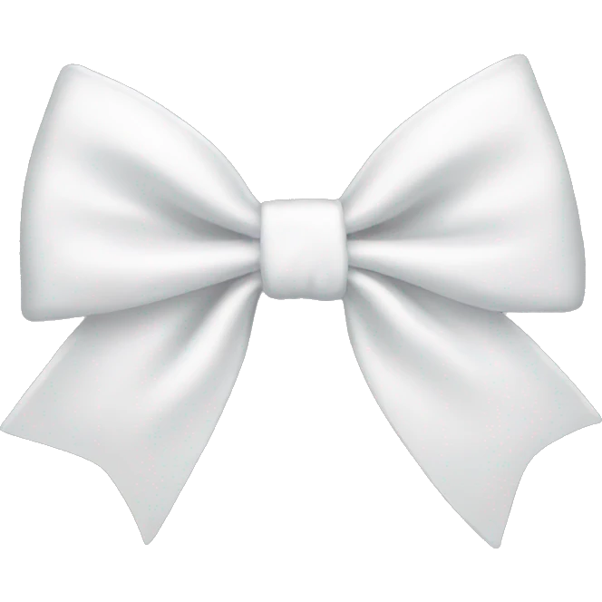 white bow emoji
