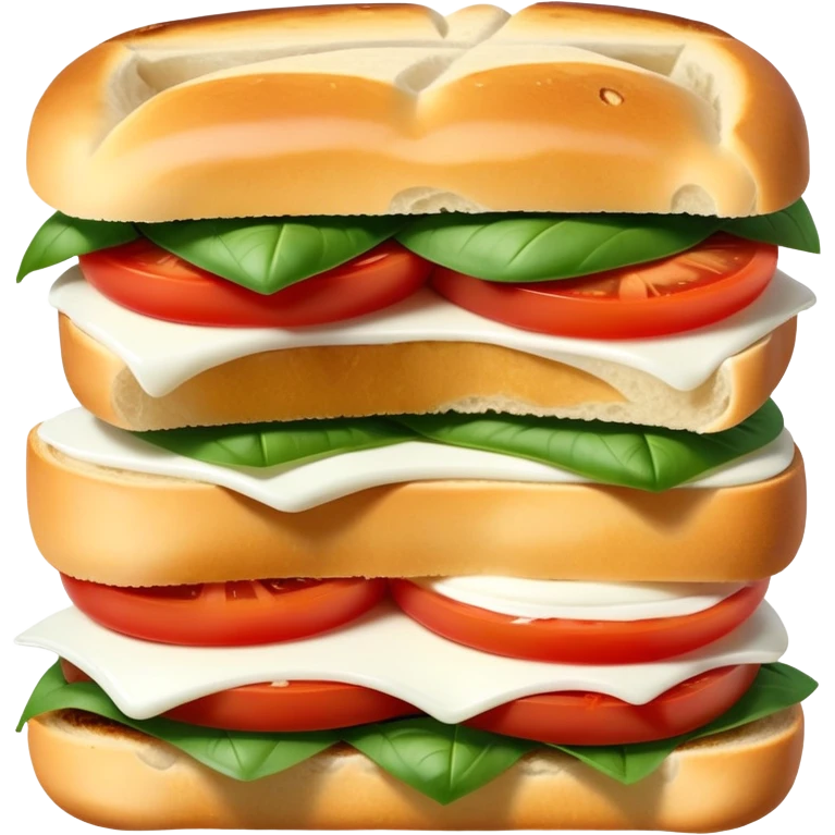 Tomato mozzarella focaccia sandwich  emoji