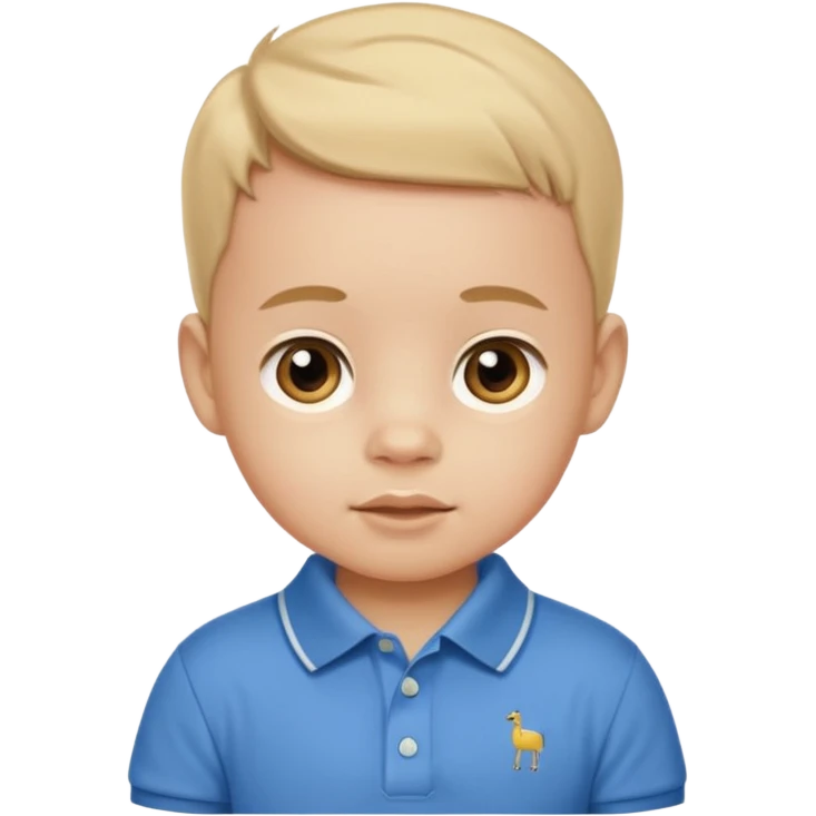 A preppy baby emoji