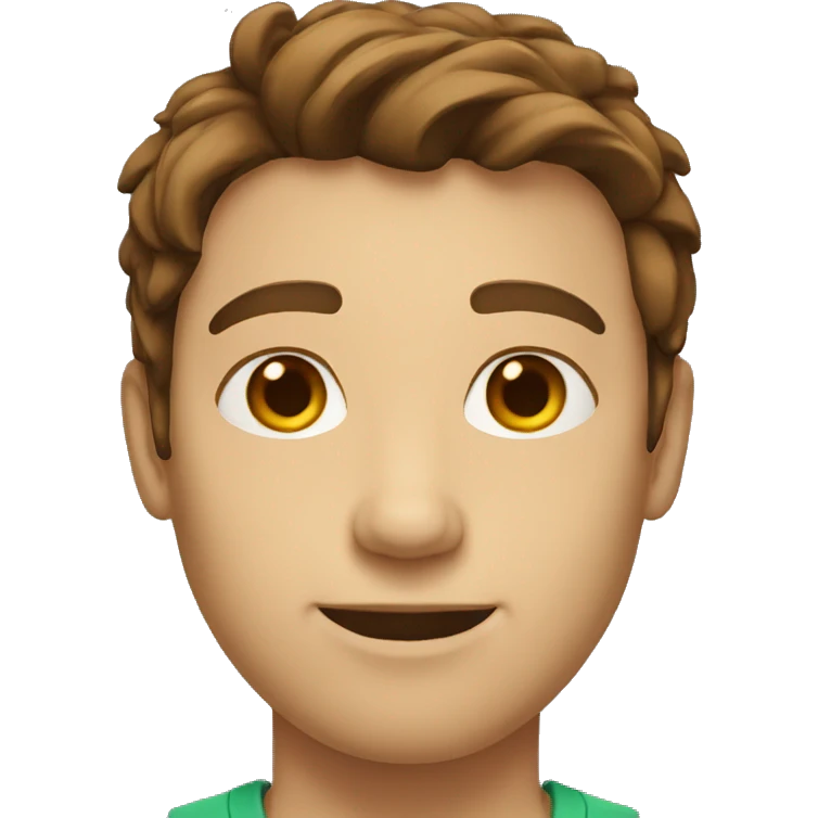 35 year old male with brown hair  emoji