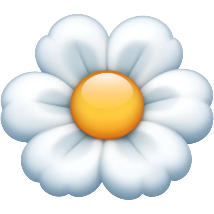 circle cloud with hollow middle white shaped like a flower emoji