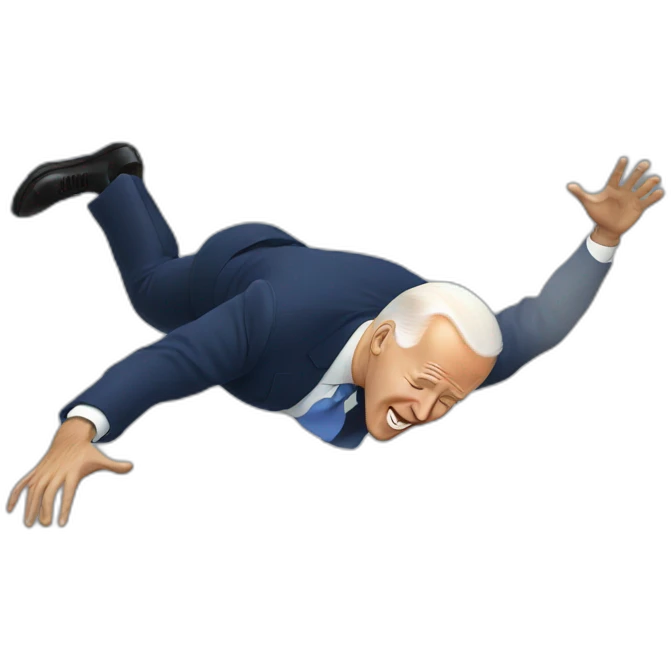 Joe biden falling emoji