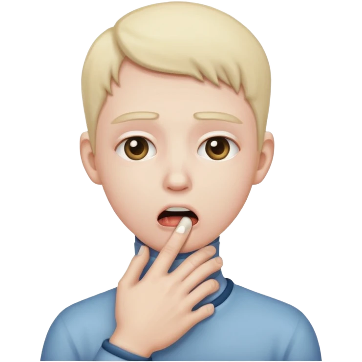 A person choking them selves  emoji
