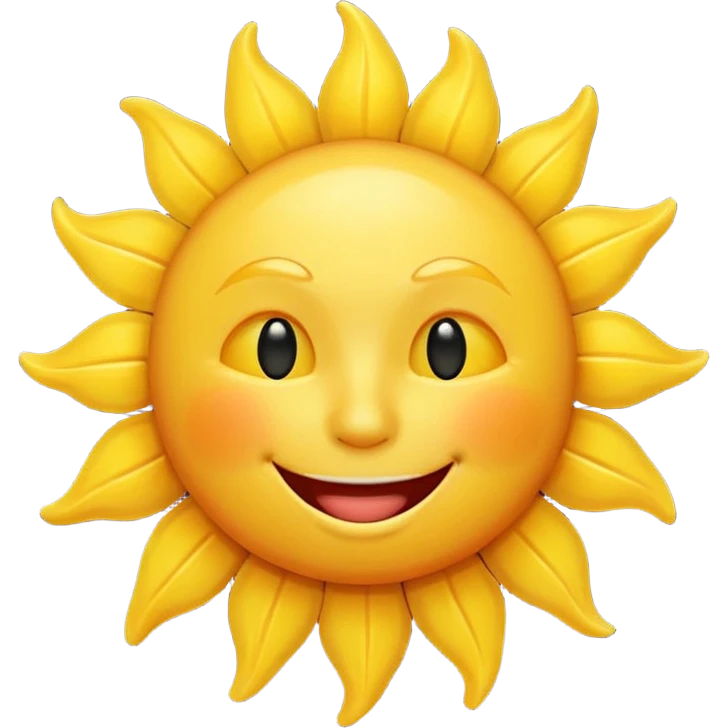 smiling sun emoji emoji