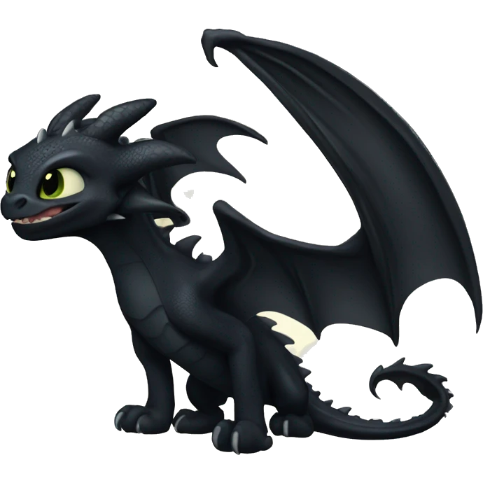 Toothless dragon night fury  emoji
