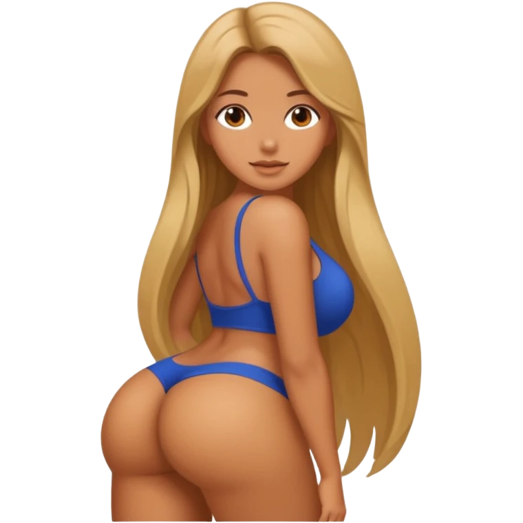 Girl with big butt emoji