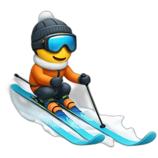 ski's in snow emoji