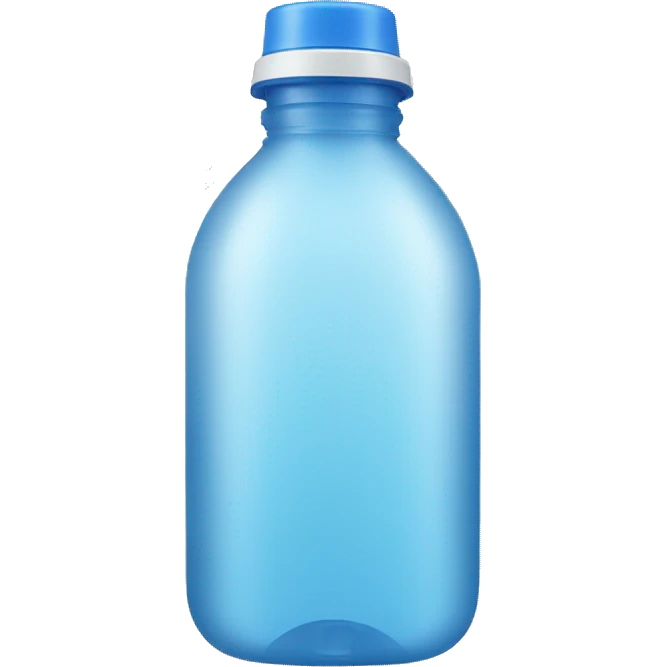 Plastic water bottle emoji