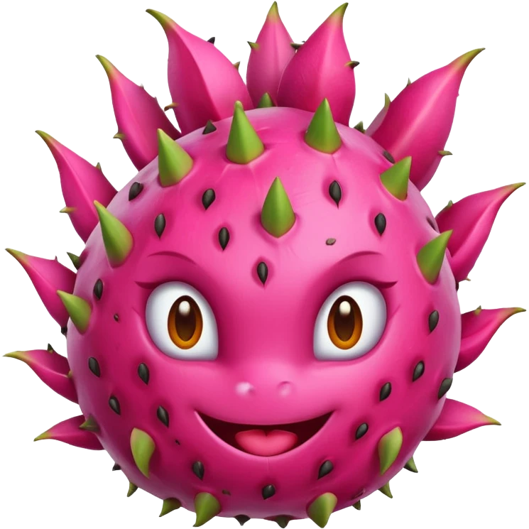 Dragon fruit emoji not spiny outside of dragonfruit  emoji
