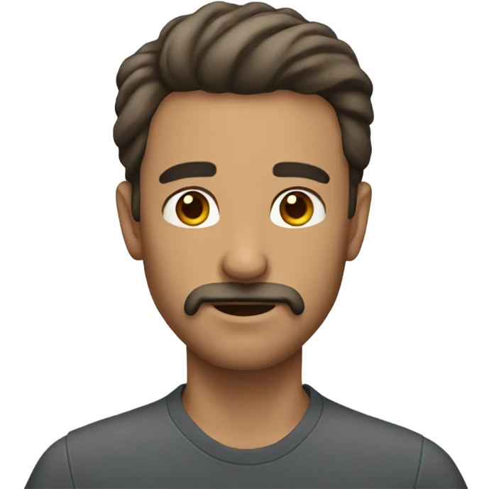 Man without beard and mustache  emoji