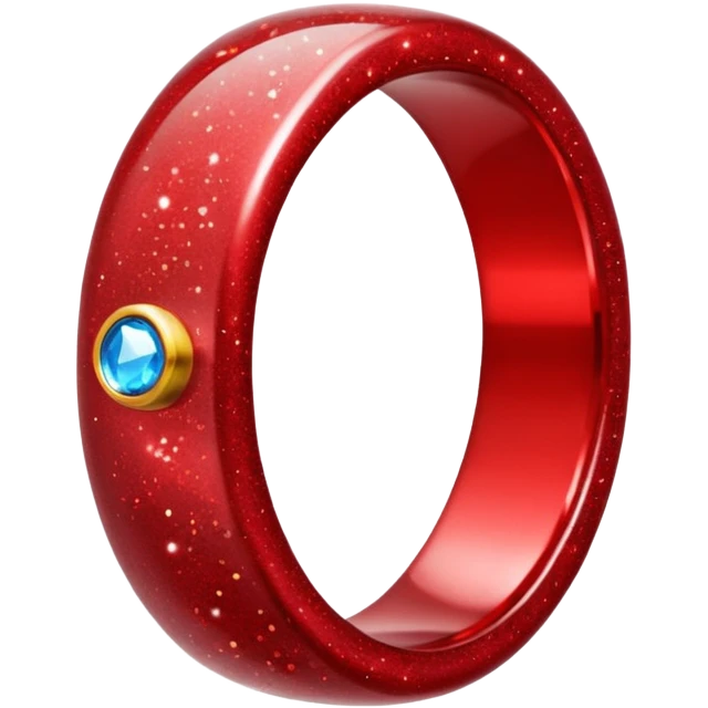 red glitter ring emoji