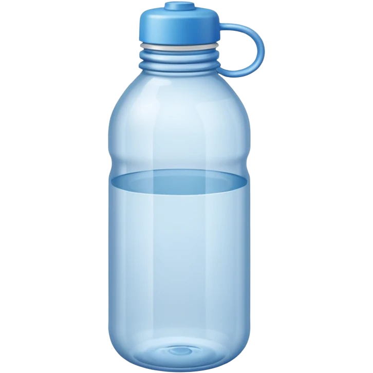 une bouteille en plastique dechet vide , bouteille d'eau emoji