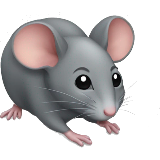 a mouse simling emoji